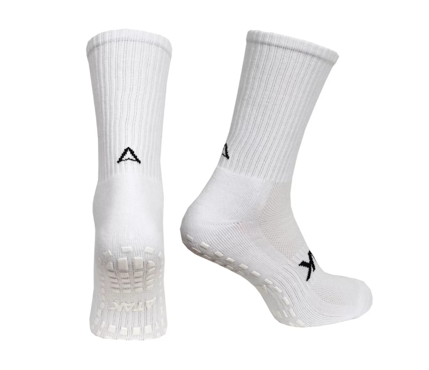 Atak SHOX Mid-Leg Grip Socks White