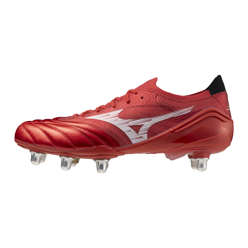 Mizuno Morelia Neo IV Beta Elite Si Rugby Boots - Ruby Red 1