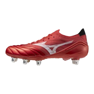 Mizuno Morelia Neo IV Beta Elite Si Rugby Boots - Ruby Red 1