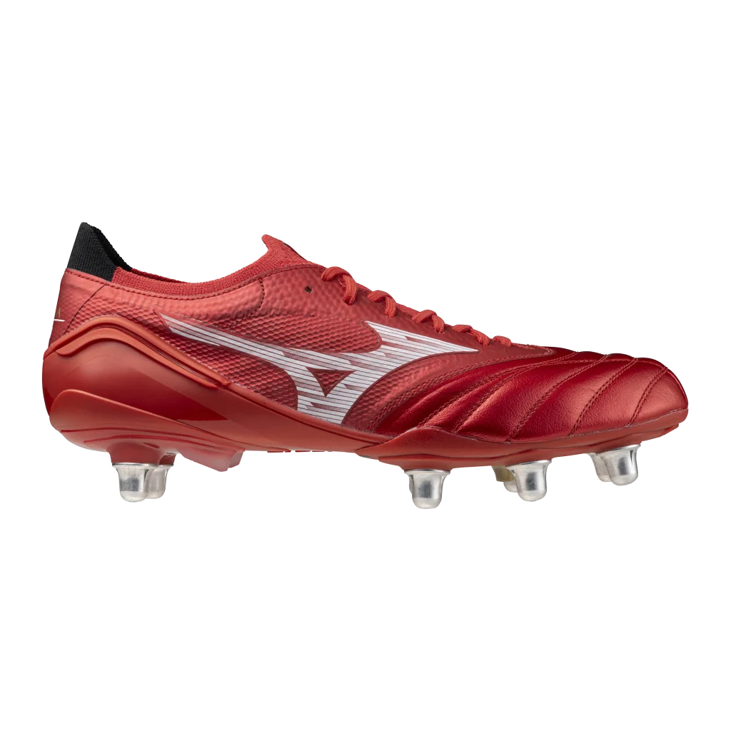 Mizuno Morelia Neo IV Beta Elite Si Rugby Boots - Ruby Red 2