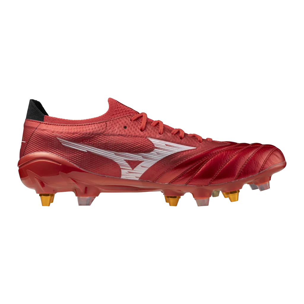 Mizuno Morelia Neo IV Beta Elite Mix Rugby Boots - Ruby Red 2