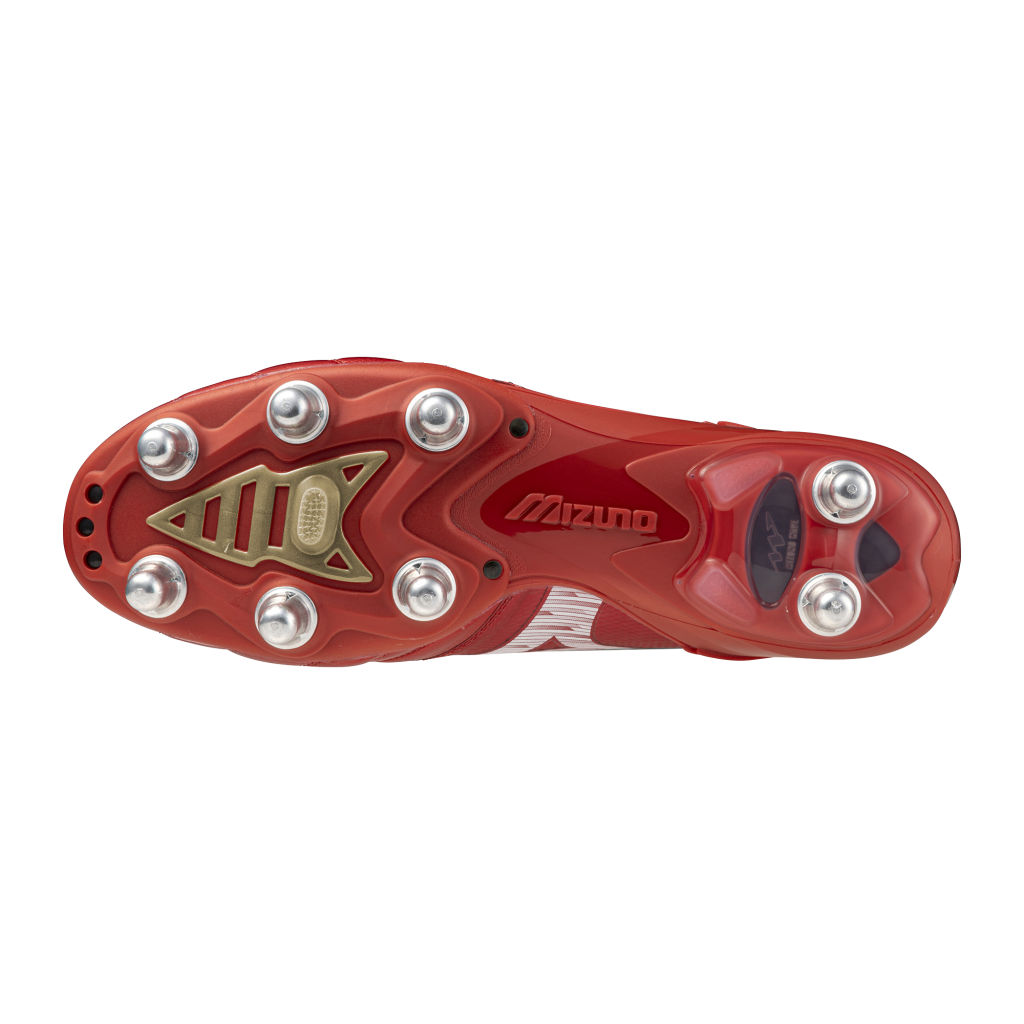 Mizuno Morelia Neo IV Beta Elite Si Rugby Boots - Ruby Red 4