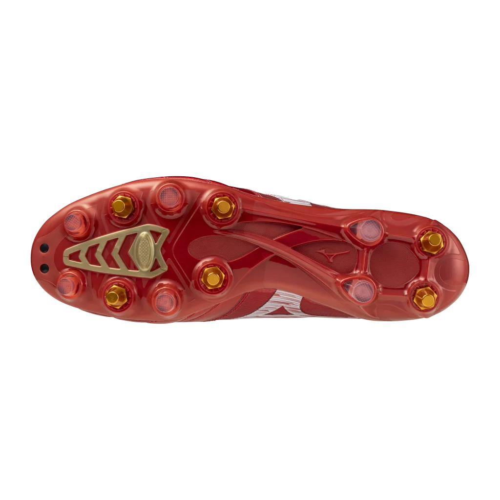 Mizuno Morelia Neo IV Beta Elite Mix Rugby Boots - Ruby Red 4
