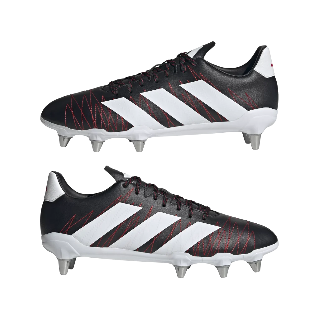 adidas Kakari SG Rugby Boots - Black/Red 3