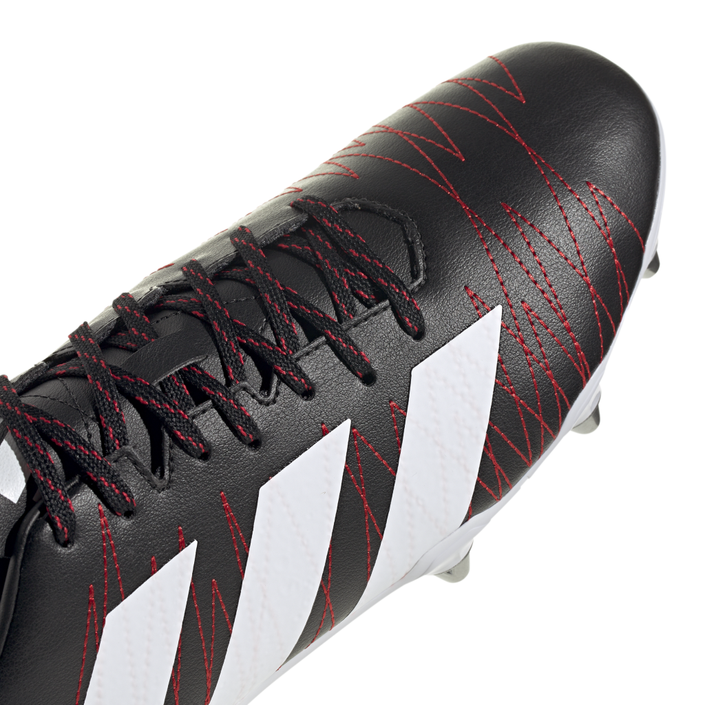 adidas Kakari SG Rugby Boots - Black/Red 2