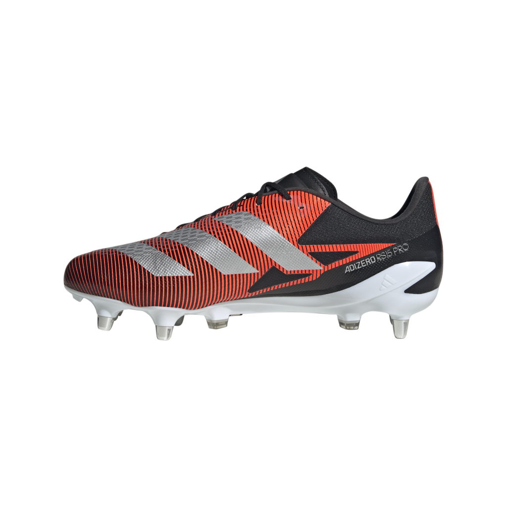 Adizero RS15 Pro Rugby Boots (SG) – Black/Red 2