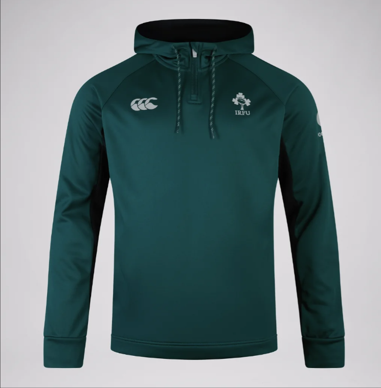 2024-25-ireland-rugby-overhead-1-4-zip-hoodie-green Product Image