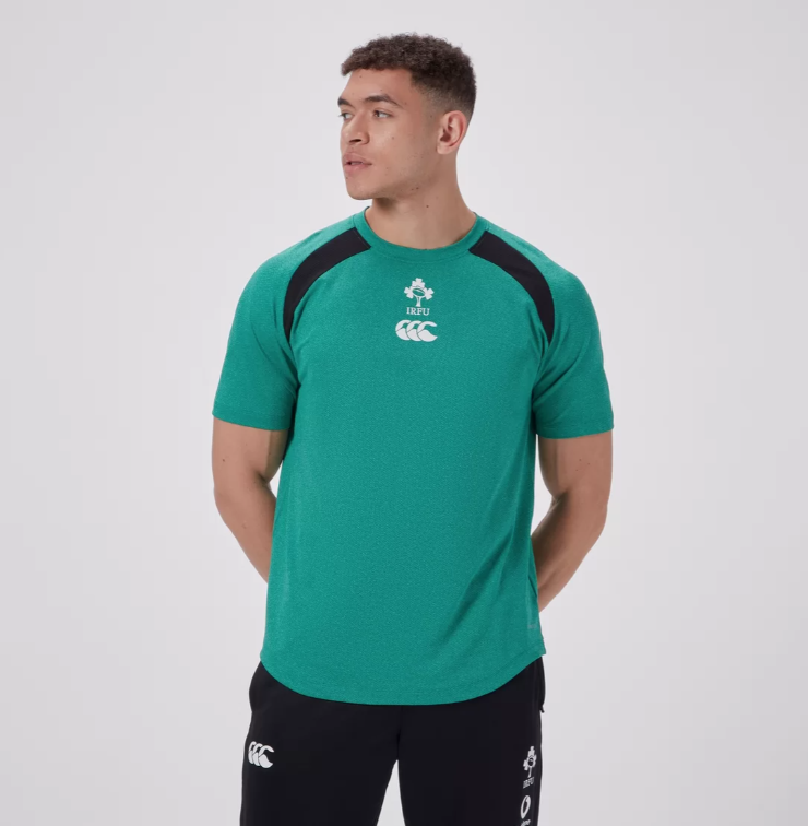 2024/25 Ireland Rugby Mens Vapodri Elite Training Tee - Green 3