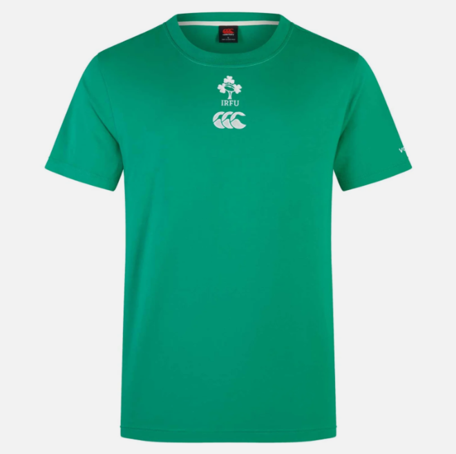 24/25 Ireland Rugby Mens Cotton Tee Green