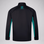 Ireland Rugby 1/4 Zip Hoodie Black/Green 2