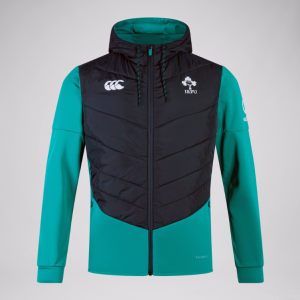 Ireland Rugby Hybrid Padded Jacket Black/Green