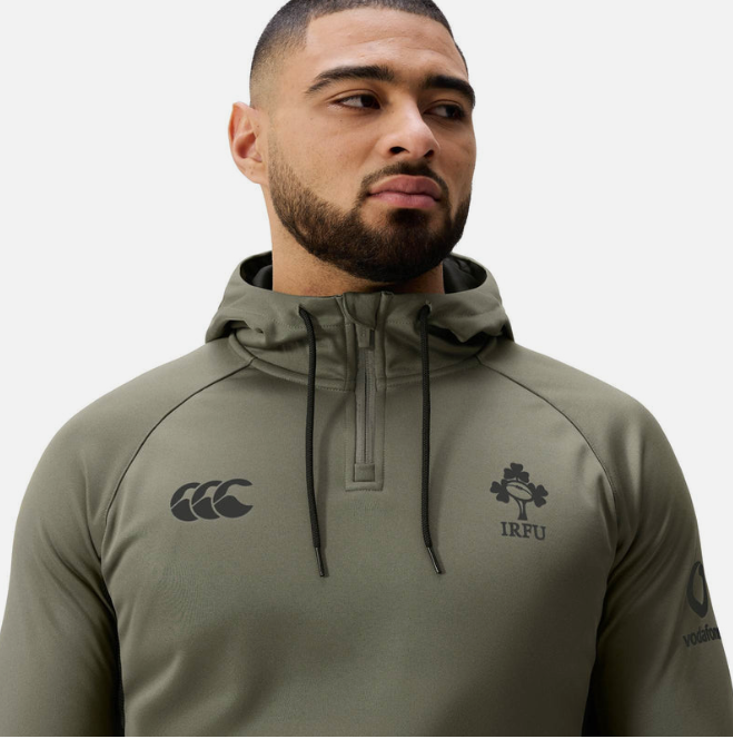25/26 Ireland Rugby Training Hoodie - Brown 3