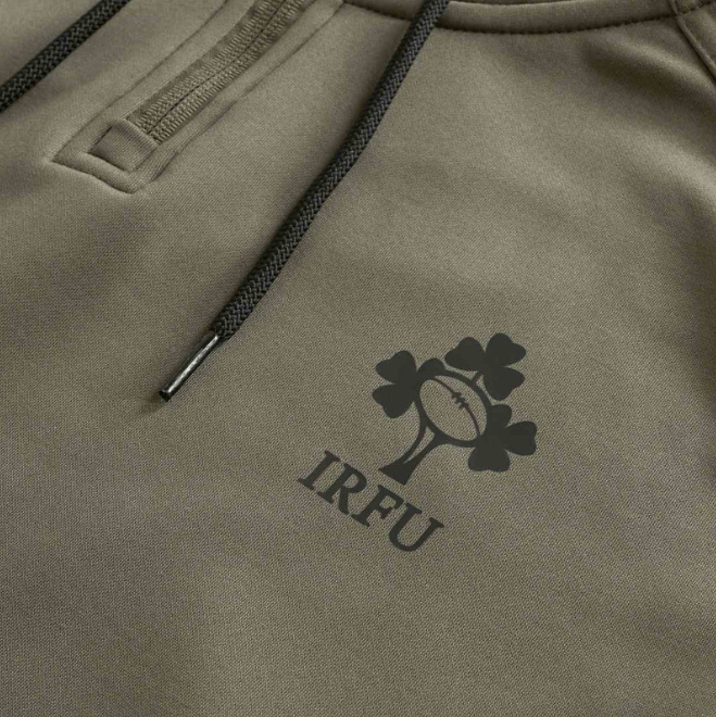 25/26 Ireland Rugby Training Hoodie - Brown 4