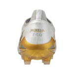 Mizuno Morelia Neo IV Beta Elite Firm Ground Rugby Boots - White/Gold 5