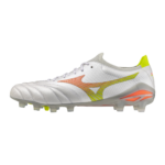 Mizuno Morelia Neo IV Beta Elite Firm Ground Rugby Boots - White/Orange