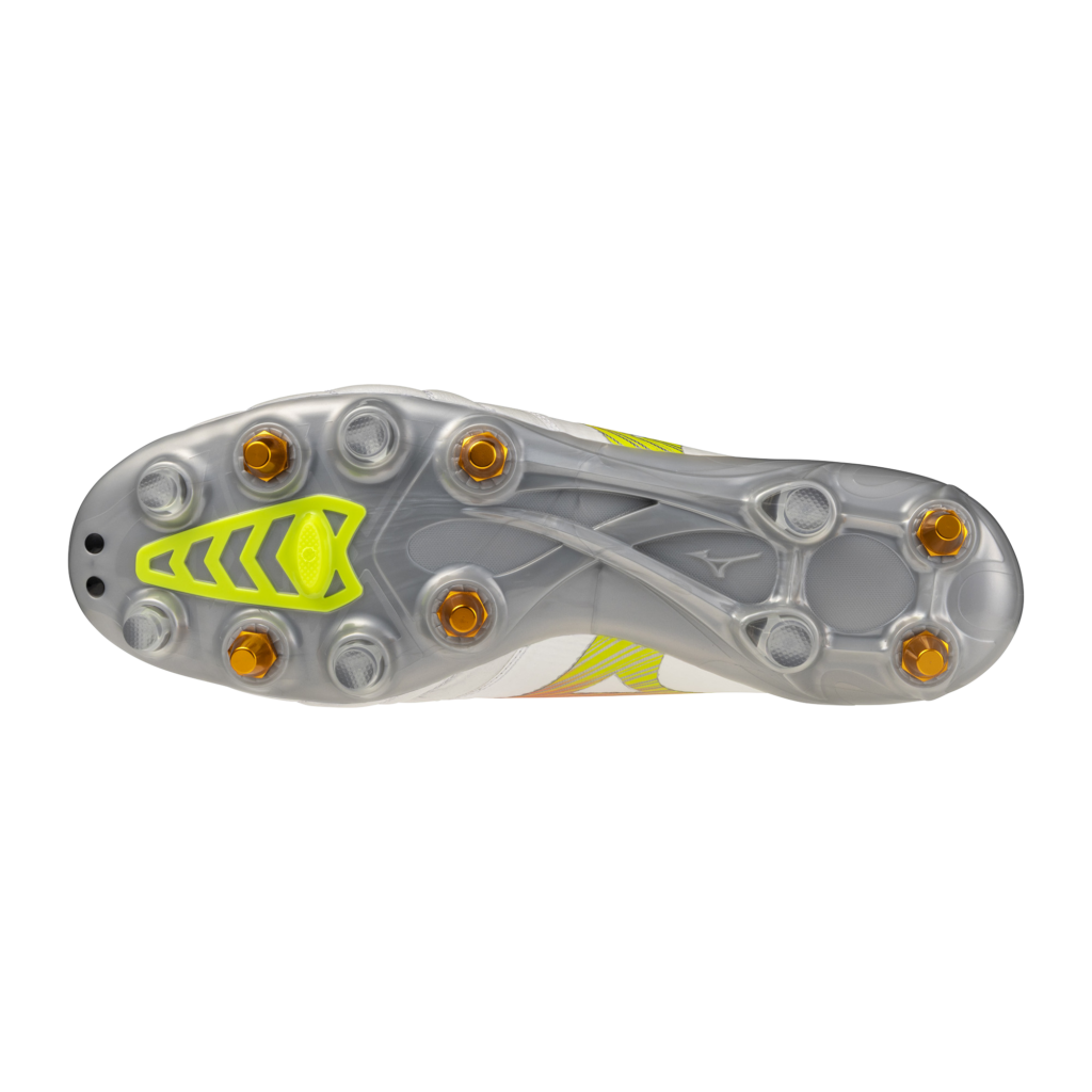Mizuno Morelia Neo IV Beta Elite Mix Rugby Boots - White/Orange 5