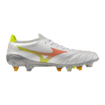 Mizuno Morelia Neo IV Beta Elite Mix Rugby Boots - White/Orange 2