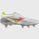 Mizuno Morelia Neo IV Beta Elite Si Rugby Boots- White/Orange 2